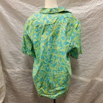 Lilly Pulitzer Women&#39;s 100% Cotton Green Hawaiian Shirt, Size L - £31.14 GBP