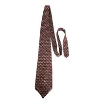 Peter Thomas by Superba 100% Italian Silk Necktie – Burgundy Triangle Ge... - $17.10
