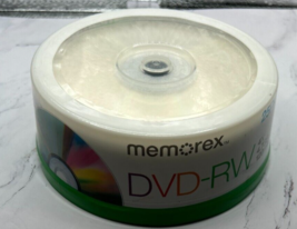 Memorex DVD-RW 25 Pack 4X / 4.7GB / 120 Min Rewritable Disc New 034707055629 - £10.96 GBP