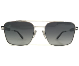 PRADA Sunglasses SPR 67Z 1BC-5W1 Black Silver Aviators Gray Gradient Lenses - £220.47 GBP