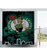 Boston Celtics Basket ball Waterproof bathroom shower curtain - £19.74 GBP+