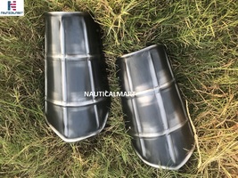  Medieval Knight Armor Hand Guard LARP Fantasy Arm Guard Armor Protective Pair - £55.03 GBP