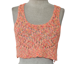  Bright Crochet Sleeveless Crop Top Size Small - £19.47 GBP