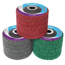 15Pcs 4.5&quot; X 7/8&quot; Nylon Fiber Flap Disc Polishing Grinding Wheel,Scouring Pad - £26.90 GBP