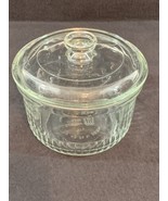 MINT! Anchor Hocking Hospitality Clear Glass Baking Dish Lid Ribbed Bowl... - £14.63 GBP