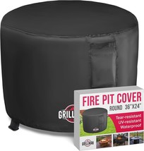 Heavy Duty Fire Pit Covers, Fit 30-36 Inch Round Gas Fire Pit - 600D Polyester - £31.47 GBP