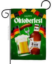 Oktoberfest Beer Garden Flag 13 x18.5 Double-Sided House Banner - £15.96 GBP