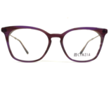 Cinzia Eyeglasses Frames CIN-5123 C1 Clear Purple Horn Gold Cat Eye 51-1... - £44.22 GBP