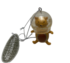 Midwest CBK Astronaut Orange Cat Heads in Bubble Ornament New with Tag - £4.61 GBP