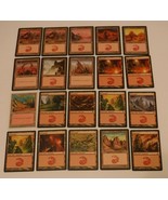 Magic the Gathering Basic Lands Lot of 100 cards 20 of each basic land type - $12.16