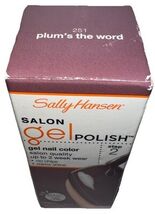 1- Sally Hansen Salon Gel Polish Step 2 Color #251 PLUMS THE WORD (New/S... - $19.79