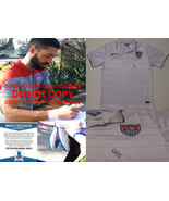 Clint Dempsey World Cup signed USA soccer jersey COA exact proof Beckett... - £217.97 GBP