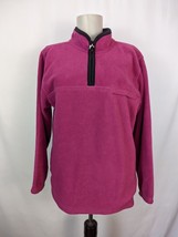 Prospirit 1/4 Zip Fleece Pullover Jacket Womens size XL 16 pink magenta - £14.94 GBP