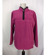 Prospirit 1/4 Zip Fleece Pullover Jacket Womens size XL 16 pink magenta - £14.96 GBP