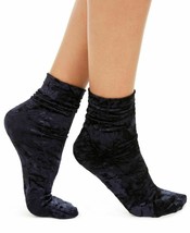 Womens Velvet Slouchy Crew Socks Navy 1 Pair INC $14.99 - NWT - $1.79