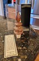 VAN CORT INSTRUMENTS 1994 WOOD STOPPER FINIAL CRUET RARE - $69.95