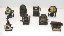 Vintage Miniature Bronze Die Cast Desktop Pencil Sharpeners Guc - £23.91 GBP