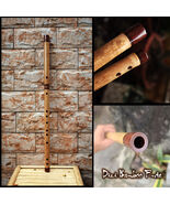 Elite Quality Dizi Bamboo Flute – Dual-Piece Design with Wooden Head, Pe... - $70.00
