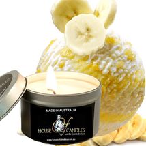 Banana Buttercream Eco Soy Wax Scented Tin Candles, Vegan Friendly, Hand Poured - £11.73 GBP+