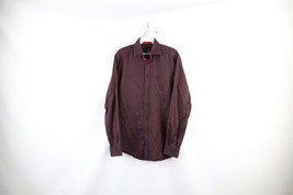 Horst Mens Size 15 Slim Fit Collared Long Sleeve Button Dress Shirt Red - $24.70