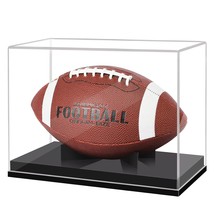 Football Display Case Full Size, Football Case Display Case With Removable Footb - £48.46 GBP