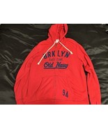 Old Navy Men&#39;s XXL Red Brooklyn East Conf. 94 Full Zip Hoodie Jacket - $33.88 CAD