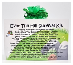 Over The Hill Survival Kit - A Unique Fun Novelty Gift &amp; Keepsake ! - £6.47 GBP