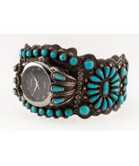 Navajo Needlepoint Cuff Watch by F.M. Begay 38mm Wide - $12,642.47 MXN
