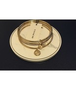 COACH •Gold• Horse and Carriage Bangle Set  3 Bracelets w Charms New w Tags - £62.06 GBP