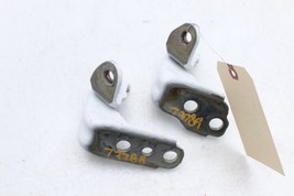 15-26 FORD MUSTANG LEFT DRIVER DOOR UPPER & LOWER HINGE SET PAIR WHITE YZ E6063 image 11