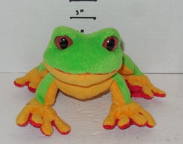 Ganz Webkinz Green Tree Frog 9&quot; plush Stuffed Animal toy - $9.90