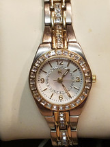 GEORGE Goldtone Rhinestone Adjustable Extra Links Watch w/ Original Box ... - £23.31 GBP