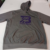 BSN Sports FOOTBALL Men's Gray Drawstring Hoodie Pullover Sweatshirt Size XL image 6