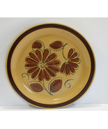 Vintage La Mesa Stoneware Brown Daisy Dinner Plate Japan  - $8.74