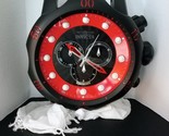 invicta 19 inches wall clock venom quartz red glow limited edition - £235.60 GBP