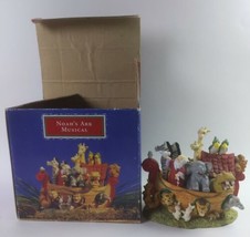 Mervyn&#39;s Christmas Santa Noah&#39;s Ark Musical Box 6&quot; x 4.5&quot; - £19.46 GBP