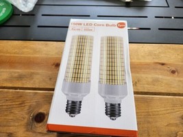 2 -150W LED Corn Light Bulb 5000K Daylight 21000 Lumens Super Bright, E3... - £86.04 GBP