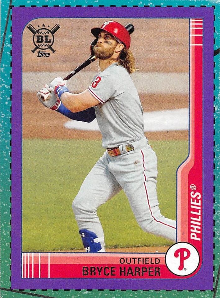 Primary image for 2021 Topps Big League Box Panel Purple #B3 Bryce Harper Phillies ⚾