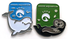 2009 Shedd Aquarium Chicago Illinois Beluga Whale &amp; Otter Souvenir Pin L... - $17.99