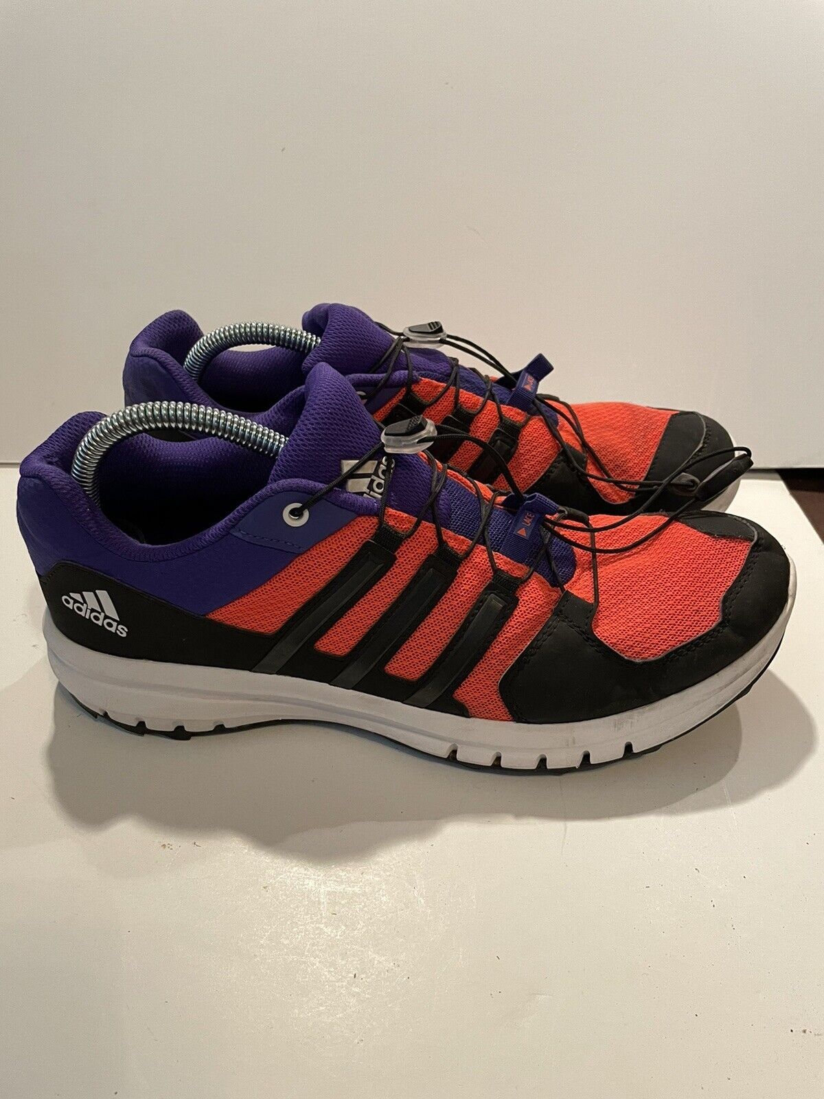 Primary image for Mens Size 11 ADIDAS Duramo Cross Trail B39842 Solar Red Purple Sneakers Shoes