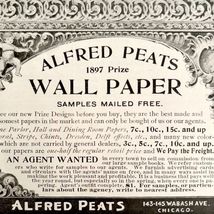 Alfred Peats Wall Paper 1897 Advertisement Victorian Home Decor Agent DW... - €17,30 EUR Alfred Peats Wall Paper 1897 Advertisement Victorian Home Decor Agent DW... - €17,30 EUR