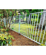 WHITE ALUMINUM  FENCE 4 ft x 6ft ASSEMBLED PANEL Pool Code “Read Details.” - $78.23