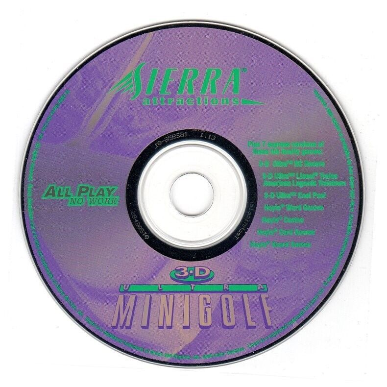 Primary image for 3-D ULTRA MINIGOLF + BONUS (PC-CD, 1996) for Windows 98/95 - NEW CD in SLEEVE