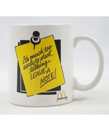 VINTAGE McDonald&#39;s Leave a Note Ceramic Coffee Mug - $14.84