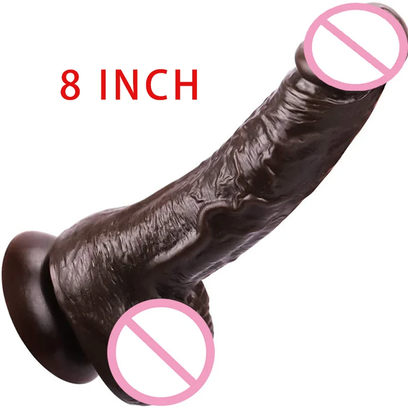 8 in ger ek i yapay penis eller serbest g l enayi b y k dildos thumb200