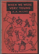 When We Were Very Young by A.A. Milne 1943 Hardcover book - $18.00