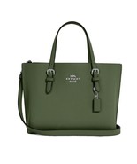 COACH Leather Mollie Tote 25 – Dark Sage - $225.00