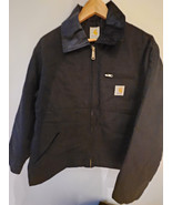 Carhartt Detroit Reworked Jacket Mens Large Black Rework - $43.05