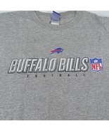 Vintage NFL Buffalo Bills T Shirt 2XL Classic Gray Spell Out Reebok Crew... - $18.95