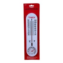 Timex 11.5” Indoor/Outdoor Tube Thermometer With Hygrometer NOC NIC - $19.79